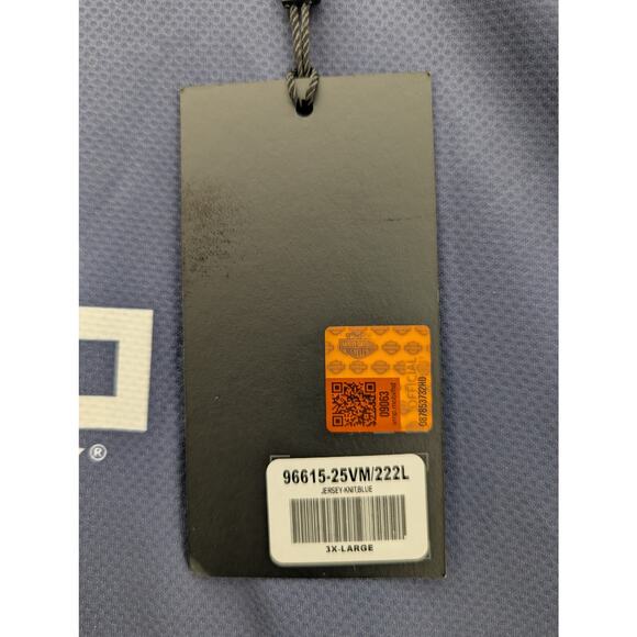 NWT Harley-Davidson Men's H-D TECH Racing Jersey in Beacon Blue sz 3XL - Picture 4 of 8